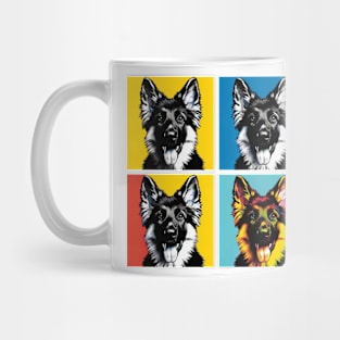 Pop Retro German Shepherd Art - Cute Puppy Mug